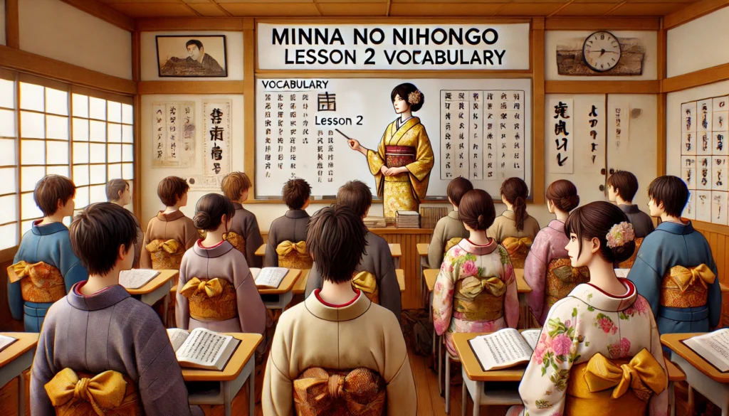 Minna no Nihongo Lesson 2 Vocabulary